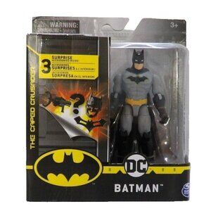 DC BATMAN The Caped Crusader 4" action figure SPIN MASTER 2020, NEW